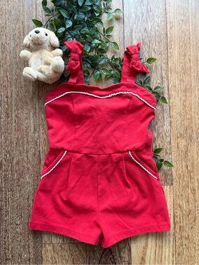 Janie and Jack Girls Romper - Sz 5